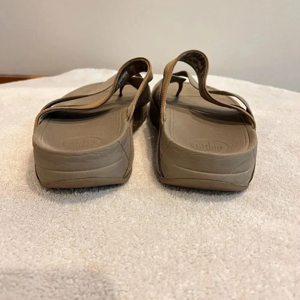 Fitflop MensTaupe Sling Nylon Walking Sandal 11 Flat Comfort Slip On Casual